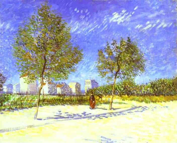 Vincent van Gogh On the Outskirts of Paris